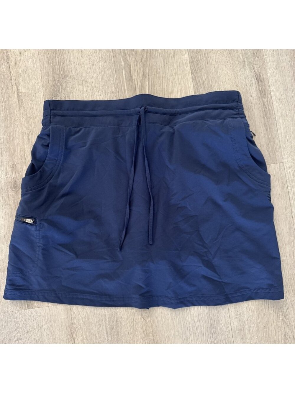 Coolibar Skort Womens Small Navy Pisa Travel UPF 50+ Built In Shorts Pockets